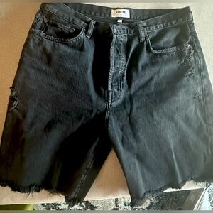 Black Agolde Denim Shorts